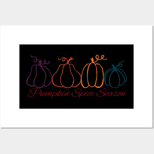 Pumpkin Spice Season Posters and Art